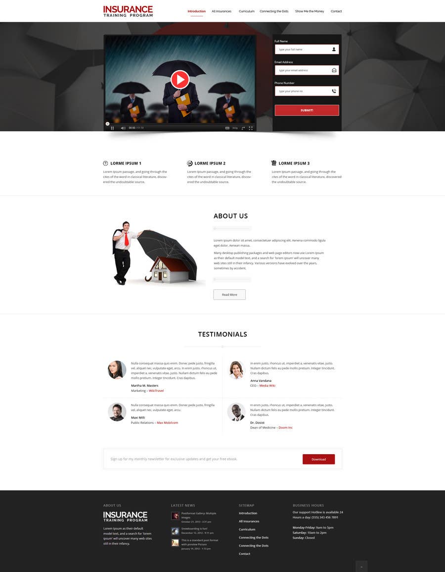 Participación en el concurso Nro.7 para                                                 Design a Website Mockup for Landing Page
                                            