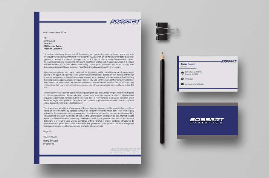 Contest Entry #423 for                                                 Design a business card and letterhead with our logo.
                                            