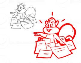 nº 4 pour Cartoon squirrels doing paperwork and admin par ramjeevacartoons 