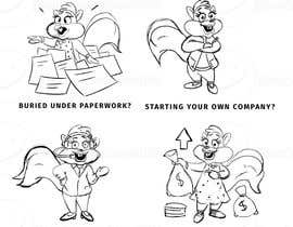 nº 37 pour Cartoon squirrels doing paperwork and admin par ramjeevacartoons 