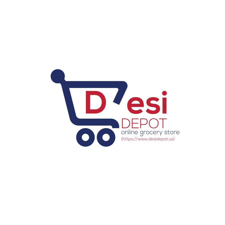 Kilpailutyö #11 kilpailussa                                                 Logo for an online grocery store name DesiDepot(https://www.desidepot.us)
                                            