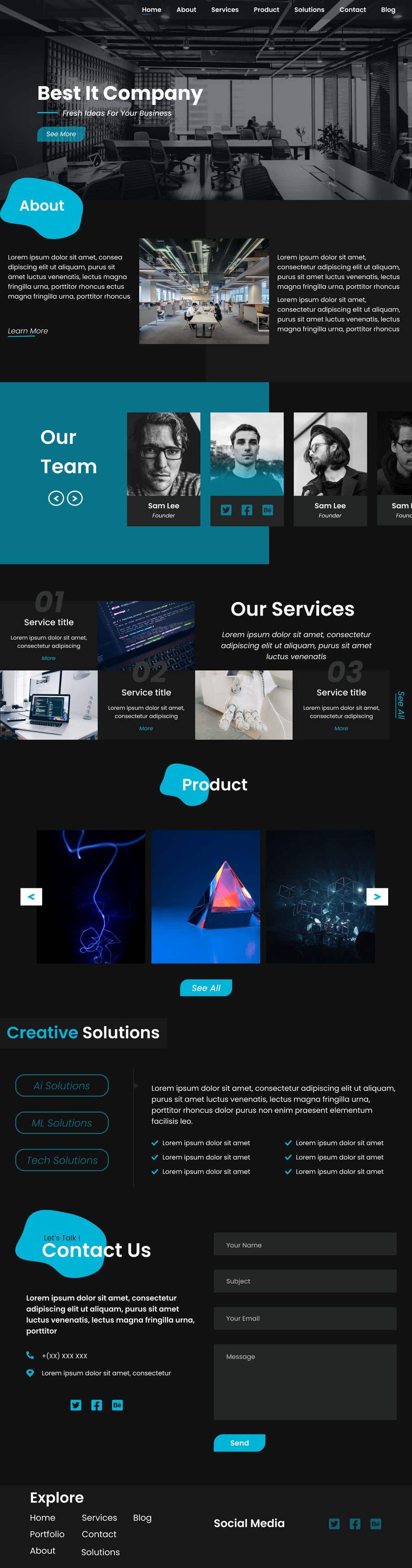 Contest Entry #27 for                                                 Create UX design for an IT company deals in AI/ML based products
                                            