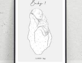 #14 untuk Illustrations of 2 children for birth poster oleh jorgelinasp