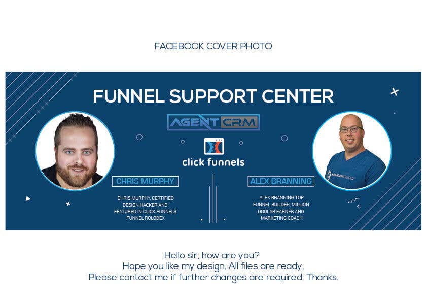 Bài tham dự cuộc thi #40 cho                                                 Facebook Cover Photo for Funnel Support Center
                                            