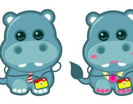 #13 para Illustration for a company mascot. [Hippo] por Stevieyuki