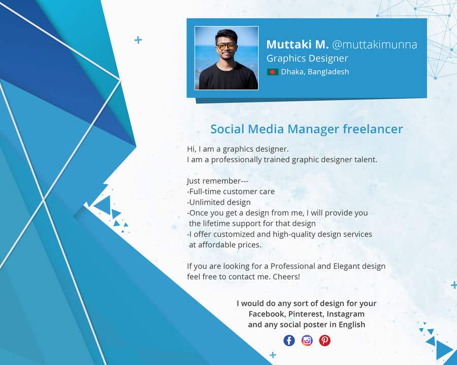 
                                                                                                                        Konkurrenceindlæg #                                            9
                                         for                                             Social Media Manager freelancer
                                        