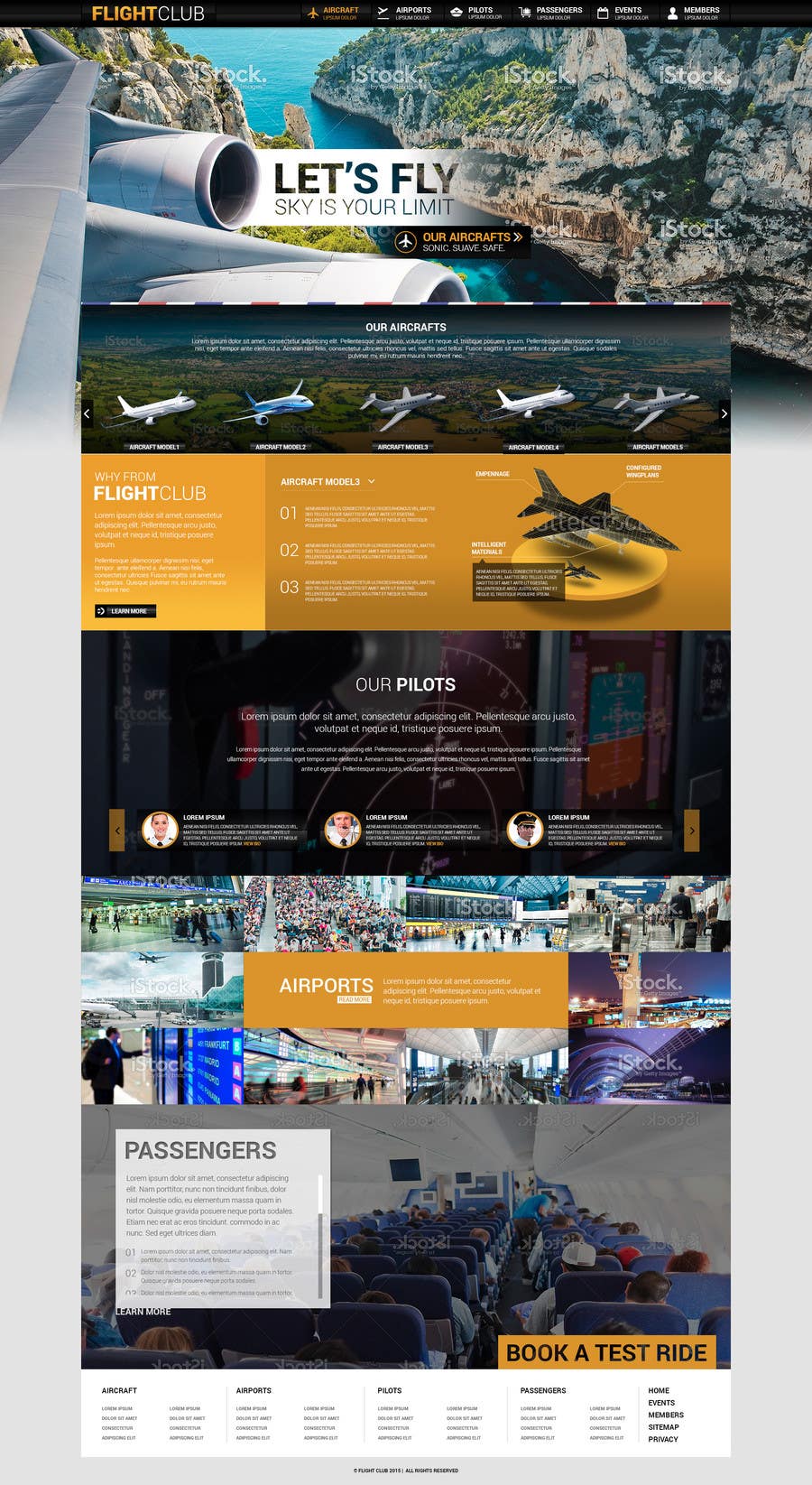 Wasilisho la Shindano #21 la                                                 Design a FUN and AWESOME Aviation Website Design for Flight Club
                                            