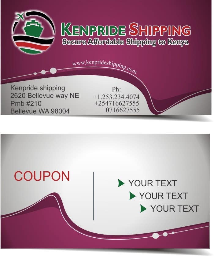 Contest Entry #28 for                                                 Design some Business Card for shipping company
                                            
