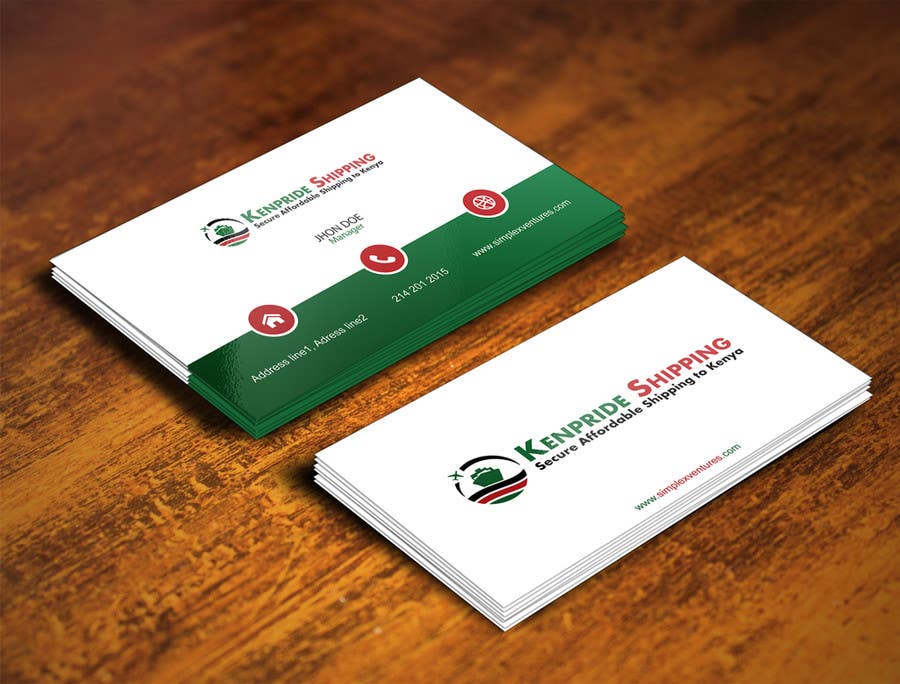 Contest Entry #77 for                                                 Design some Business Card for shipping company
                                            