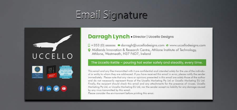 Penyertaan Peraduan #50 untuk                                                 Design of New Corporate Email Signature
                                            