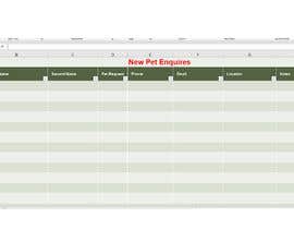 Nro 11 kilpailuun Excel spread sheet needed käyttäjältä Yusufyerebasmaz