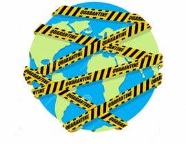 #52 for Create a tshirt design of The World wrapped in caution tape by milonkumar8359