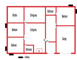#21 untuk Draw a house plan oleh sobujts57