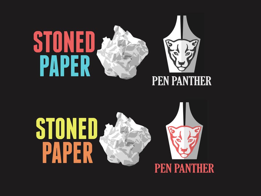 Entri Kontes #92 untuk                                                Design My Logo for STONED PAPER and PEN PANTHER
                                            