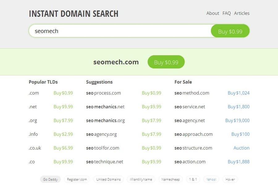#108. pályamű a(z)                                                  Find a domain name for SEO company
                                             versenyre