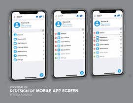 #16 untuk Redesign a mobile app screen oleh rebecajulid