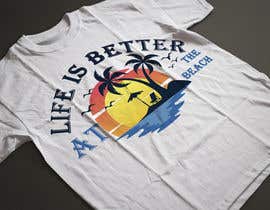 #765 untuk Beach Themed T-Shirt Design oleh moshiourrahman19