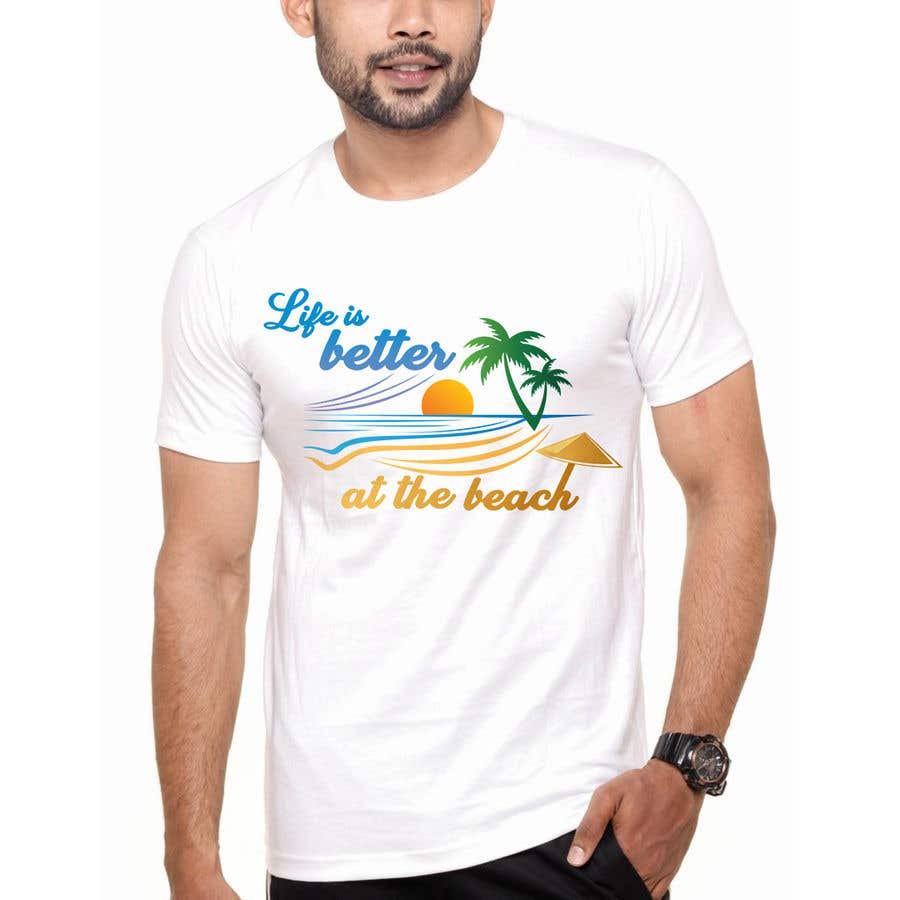 Entri Kontes #585 untuk                                                Beach Themed T-Shirt Design
                                            