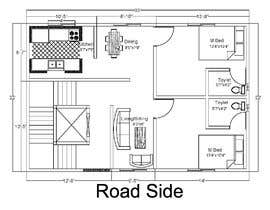 #18 untuk Floor plan design for 775 sqft home oleh rashadmanu11