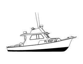 #21 per Line Drawing Of Boat da imrananis316