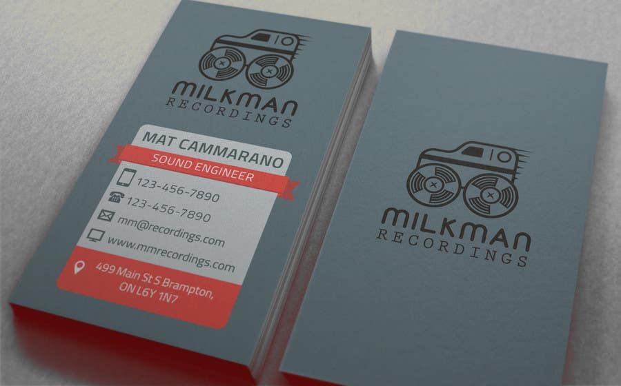 Contest Entry #23 for                                                 Create a logo and business card design for Milkman Recordings.
                                            