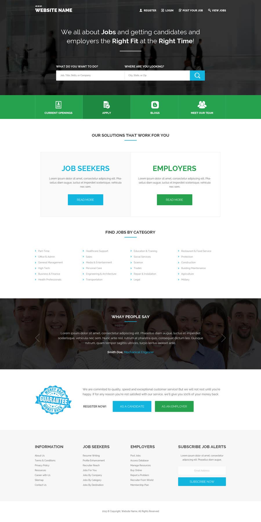 Contest Entry #66 for                                                 Design a Website Mockup for a Job Search Engine
                                            