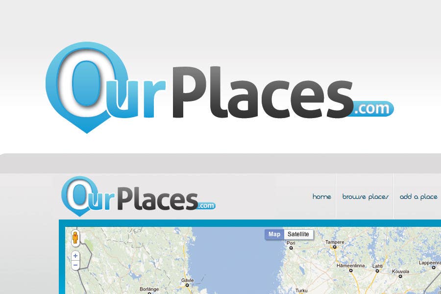 Contest Entry #166 for                                                 Logo Customizing for Web startup. Ourplaces Inc.
                                            