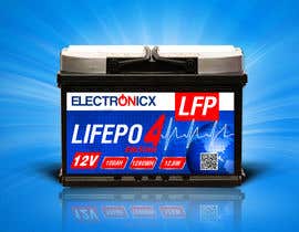 #110 pentru Label design Lifepo4 LFP 100AH und 200AH Battery with Electronicx brand de către gkhaus