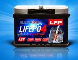 #174 pentru Label design Lifepo4 LFP 100AH und 200AH Battery with Electronicx brand de către gkhaus