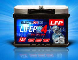gkhaus tarafından Label design Lifepo4 LFP 100AH und 200AH Battery with Electronicx brand için no 191