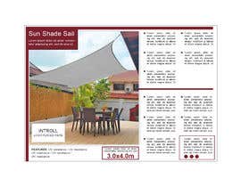 #2 pentru Design a product 1 page for Sun Shade Sail. de către SamanthaJenine