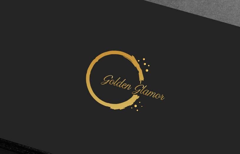 Bài tham dự cuộc thi #3 cho                                                 Un logo que diga golden glamour en letras doradas con fondo negro. Muy estético y elegante.
                                            