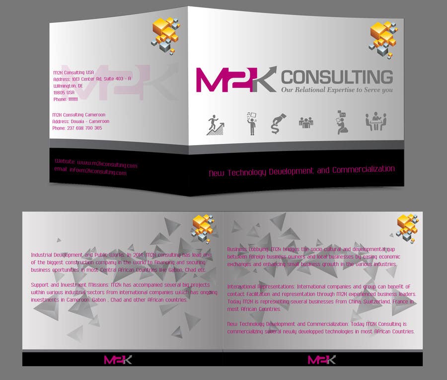Konkurrenceindlæg #1 for                                                 Design a Single Fold Brochure for M2K Consulting
                                            