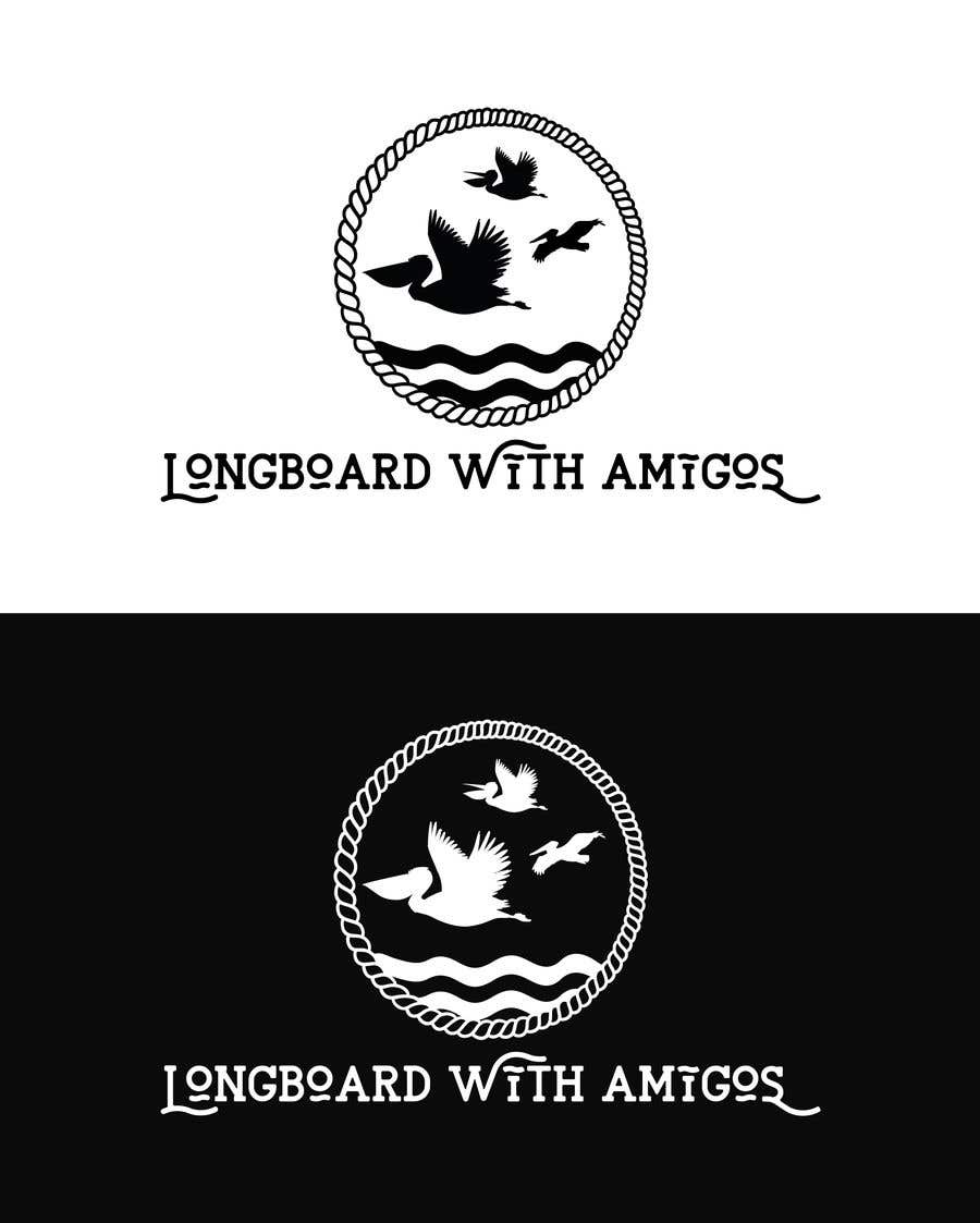 Bài tham dự cuộc thi #216 cho                                                 Logo for "Longboard With Amigos" (surf company)
                                            