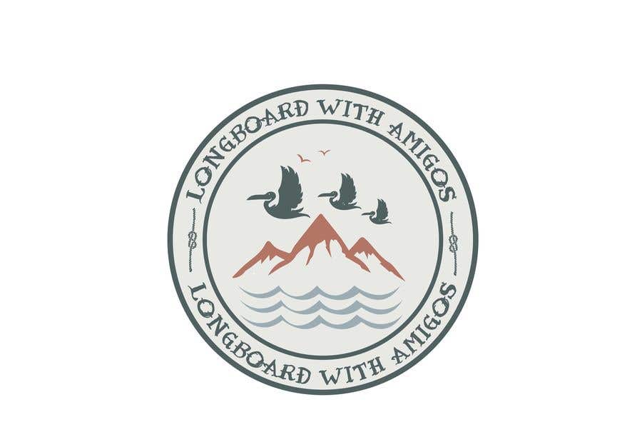 Penyertaan Peraduan #104 untuk                                                 Logo for "Longboard With Amigos" (surf company)
                                            