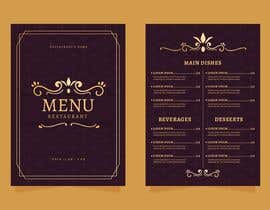 #26 pentru Design of restaurant menu de către KashanGraphic111