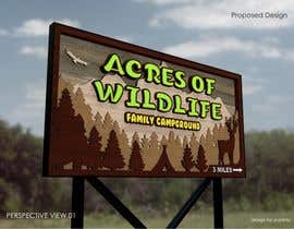 #32 za Acres of wildlife campground sign od yusaldy