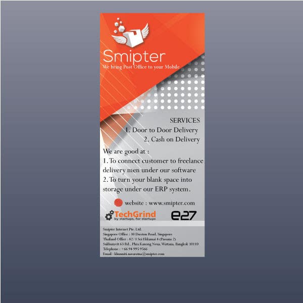 Penyertaan Peraduan #1 untuk                                                 Design a Xstand Banner for Smipter : We bring Post Office to You
                                            