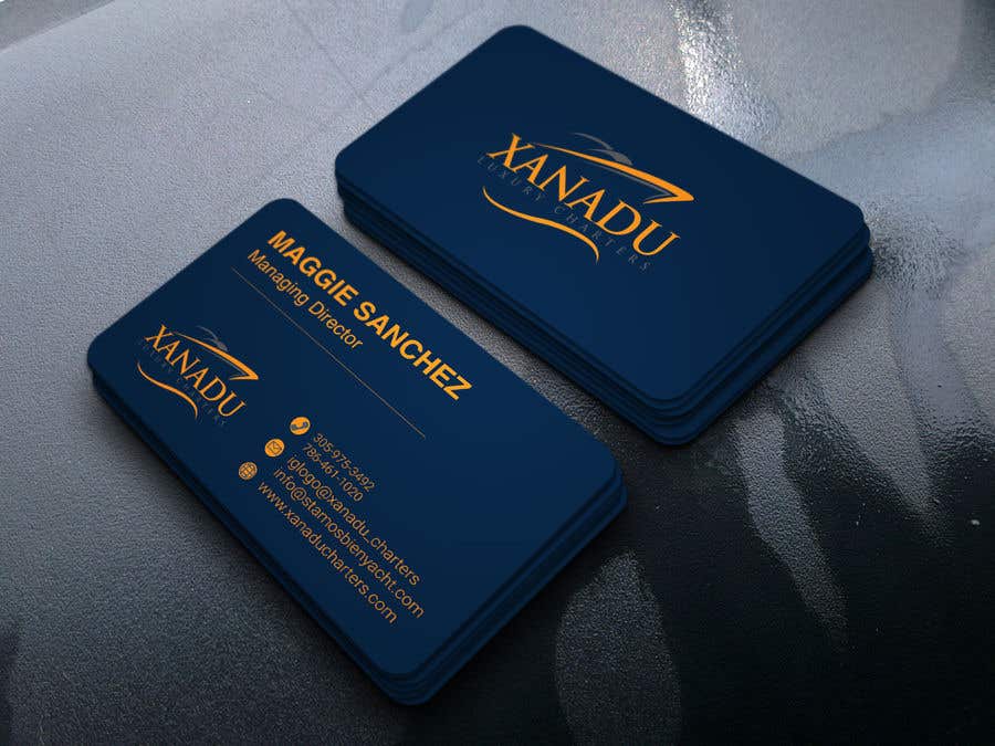 Bài tham dự cuộc thi #145 cho                                                 Xanadu Luxury Charters - Business Card Design
                                            
