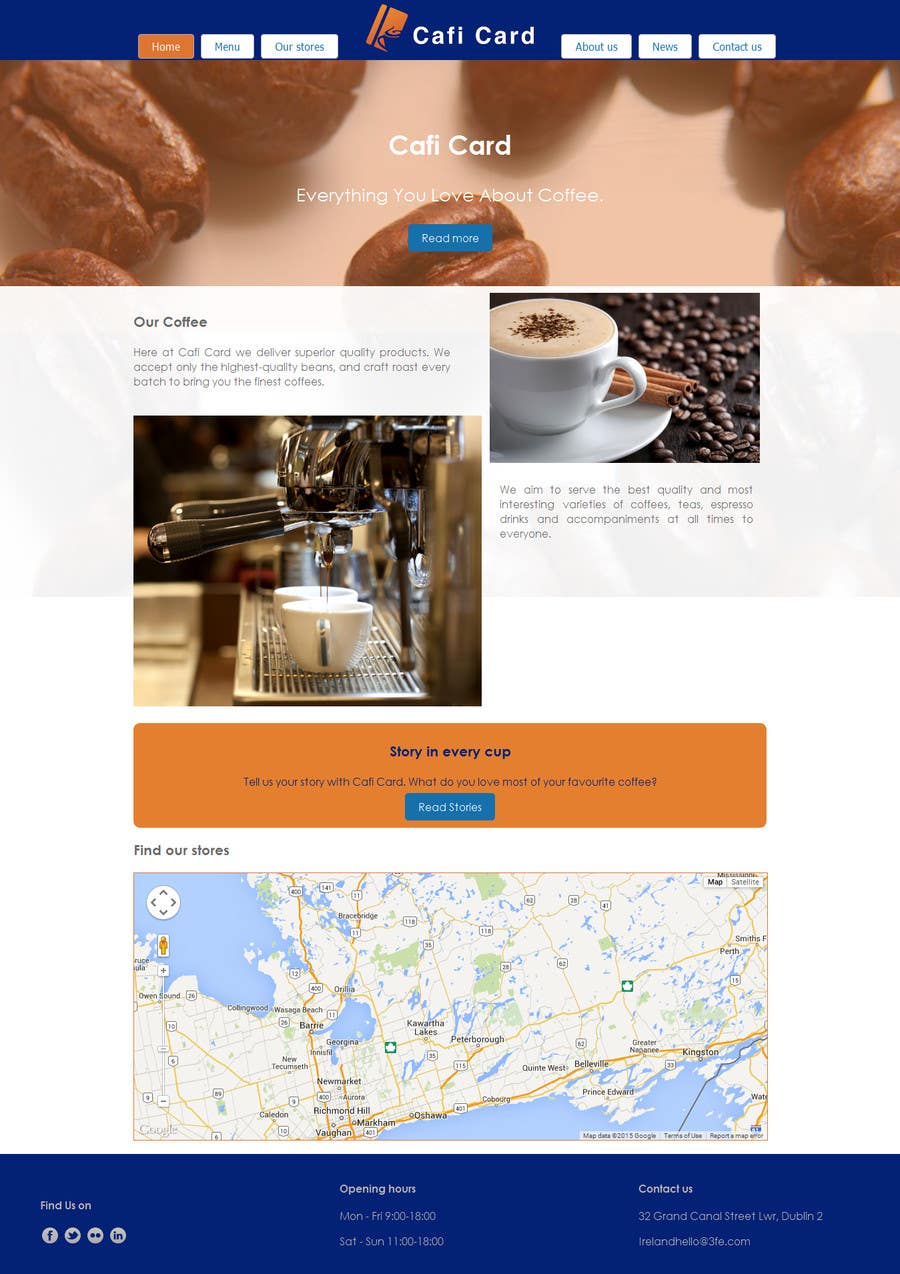 Bài tham dự cuộc thi #5 cho                                                 Create two Wordpress Templates for a Coffee Startup
                                            