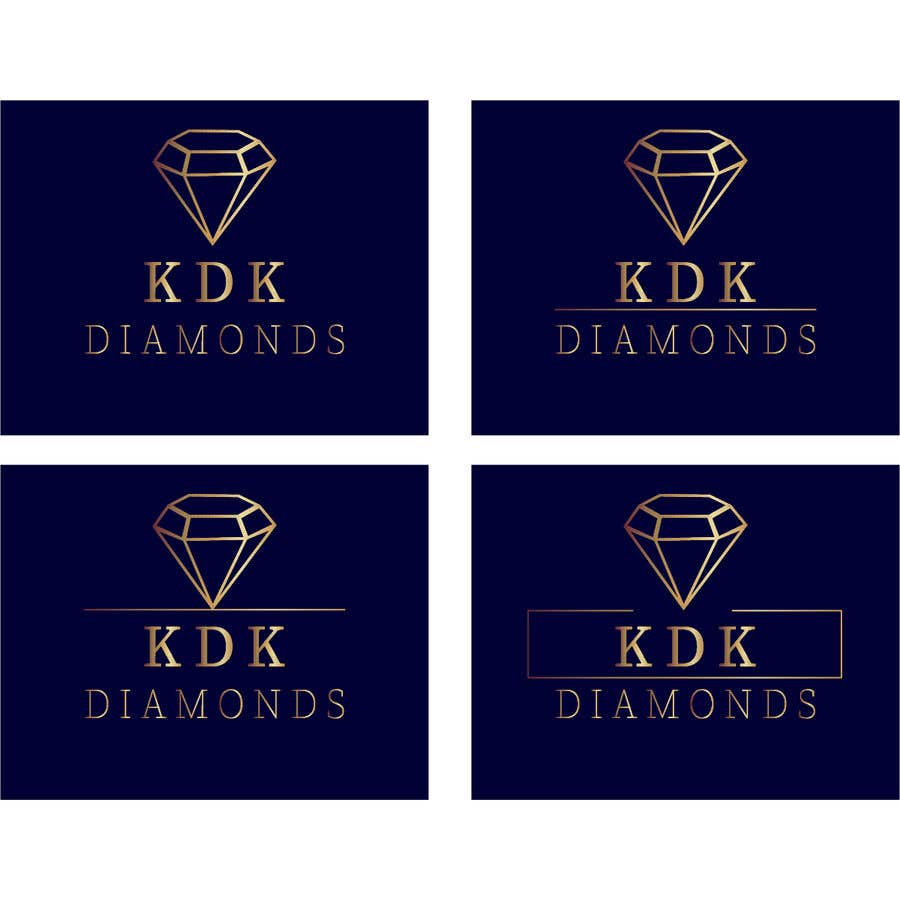 Intrarea #154 pentru concursul „                                                Logo Design for KDK Diamonds
                                            ”