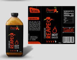 pawangupta940 tarafından 2 x Hot Sauce bottle full back and front labels (Very similar labels) için no 128