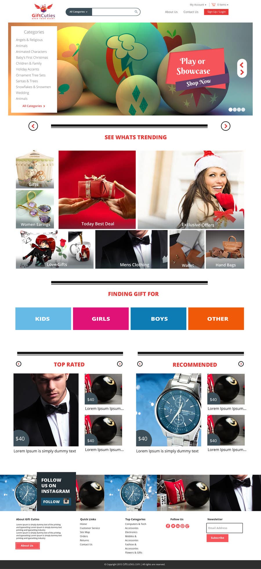 Bài tham dự cuộc thi #4 cho                                                 Website Design for Gifts and Souvenirs online store  PSD only
                                            