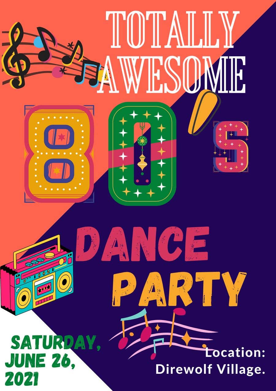 Contest Entry #317 for                                                 80s  Dance Party invitation/flyer
                                            