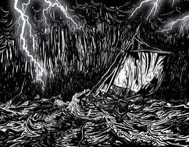 #24 per Illustration Re-Do (Ship in Stormy Sea) da zarieffin