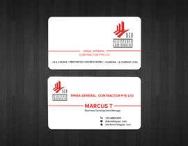 #78 cho build a name card for Singa General Contractor Pte Ltd bởi Sadikul2001