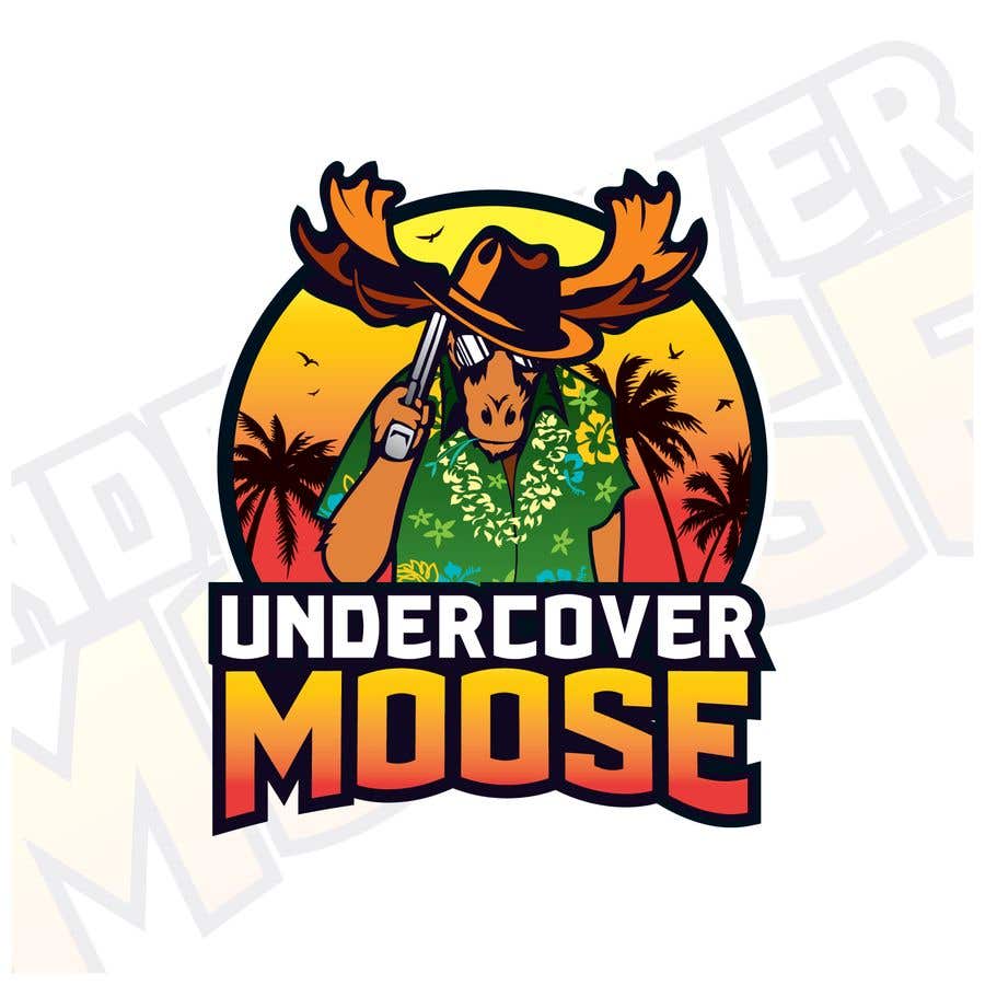 Participación en el concurso Nro.91 para                                                 Undercover Moose Sticker
                                            