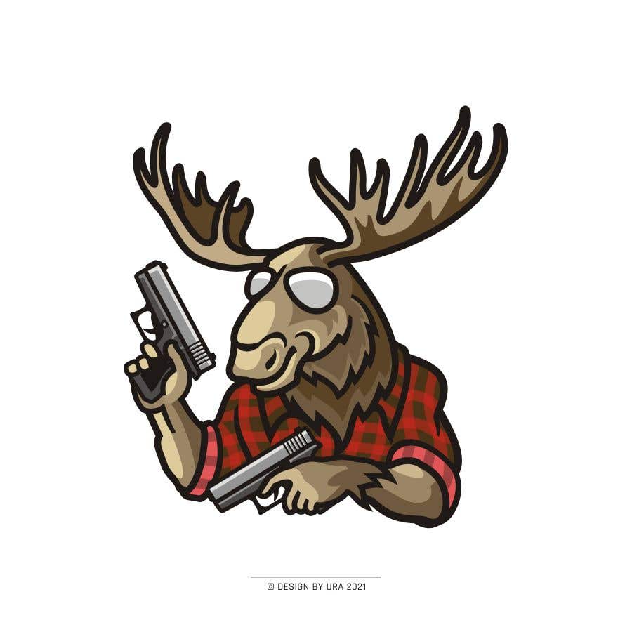 Proposta in Concorso #122 per                                                 Undercover Moose Sticker
                                            