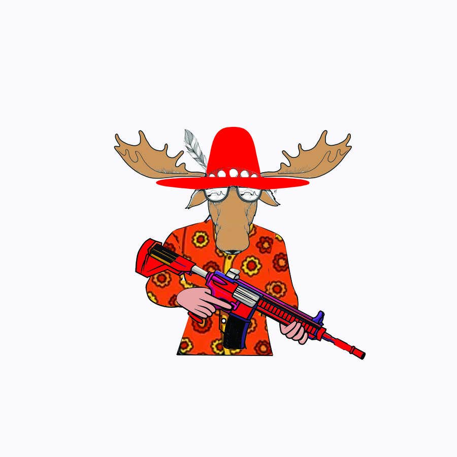 Contest Entry #103 for                                                 Undercover Moose Sticker
                                            