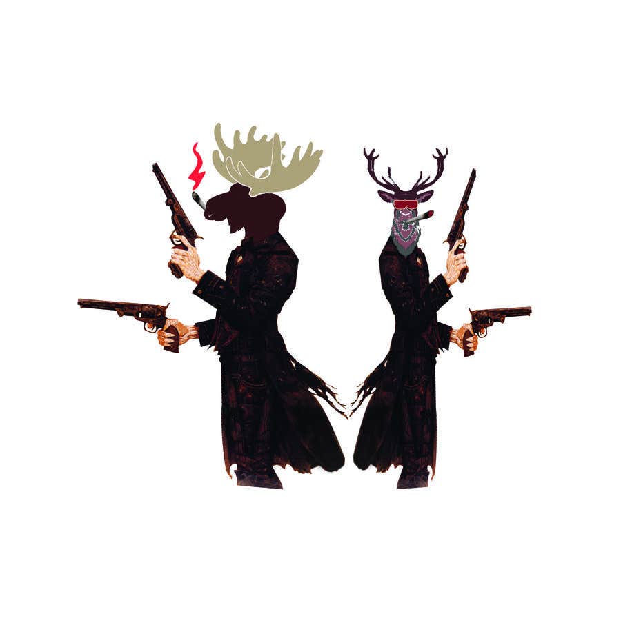 Contest Entry #128 for                                                 Undercover Moose Sticker
                                            